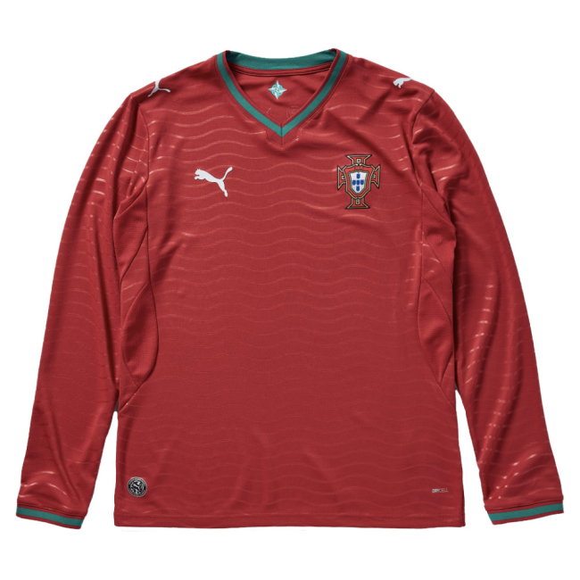 2026-2027 Portugal Long Sleeve Home Shirt (Deco 20)-SoccerKits Hub | Buy Soccer Jerseys Online